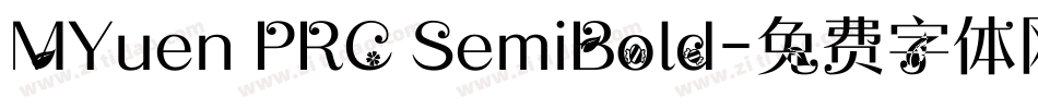MYuen PRC SemiBold字体转换